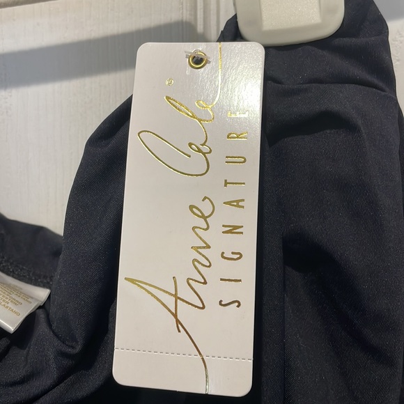 Anne Cole Signature Black bathing suit bottom size Large - Picture 6 of 7